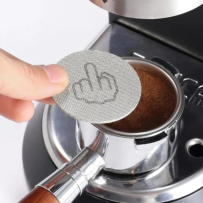 Mad Pucks (3Pack) Espresso Puck Screens for Breville - Reusable Coffee Filter Screens – Compatible with 51mm, 53.3mm, and 58.5mm Portafilters - 1.7mm Thickness - 316 Stainless Steel (53.5mm)