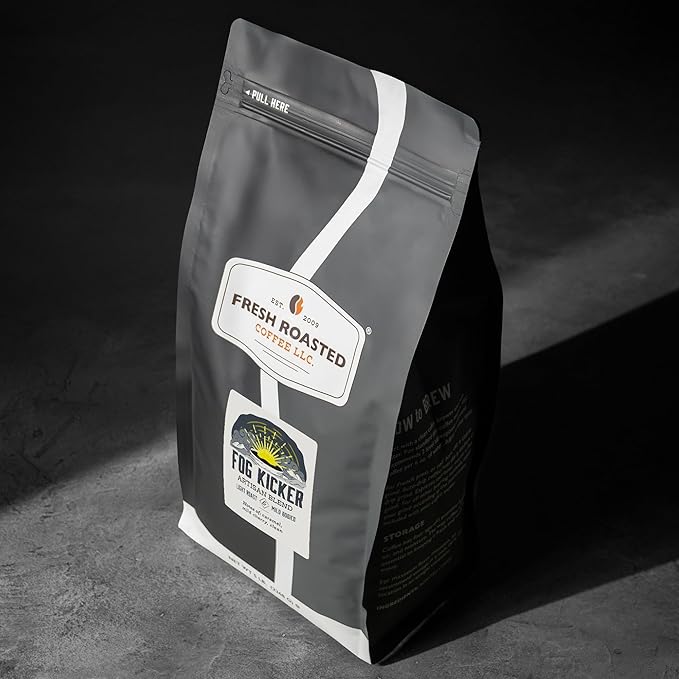 Fresh Roasted Coffee, Fog Kicker, 5 lb (80 oz), Light Roast, Kosher, Whole Bean