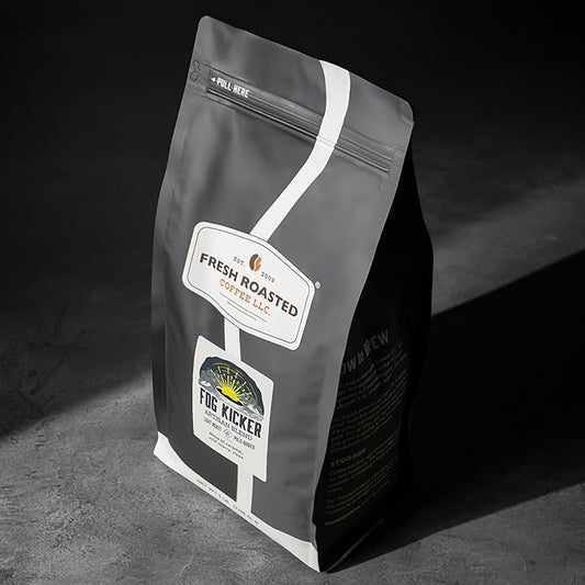 Fresh Roasted Coffee, Fog Kicker, 5 lb (80 oz), Light Roast, Kosher, Whole Bean