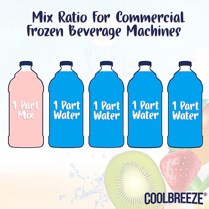 Coolbreeze Beverages Frozen Slushy Flavor Syrups Pick Six Mix & Match / 50+ Flavors Frozen Drink Machine Mix, Smoothie Blends, Granita Slush, Snowcone Flavor Syrups - Pick 6 Bottles