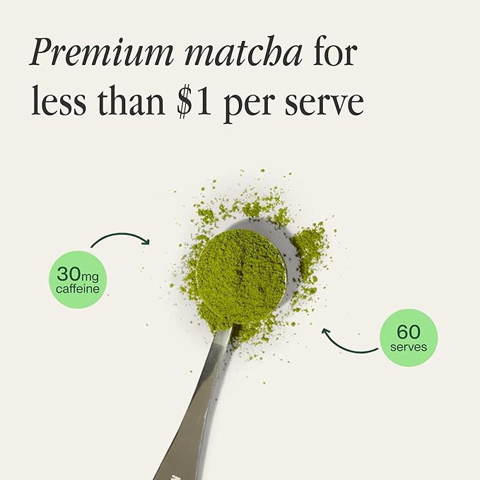 Morning Made Original Ceremonial Grade Matcha Powder | 10.6oz (300g) Resealable Tin | 60 Servings Premium Japanese Green Tea | Sweetened with Organic Sugar | Rich in Antioxidants & Energy Boosting
