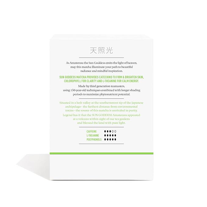 Pique Organic Sun Goddess Matcha - Ceremonial Grade Matcha Green Tea Powder, Supports Radiant Skin, Calm Energy - 28 Single Serve Sticks (Pack of 1)