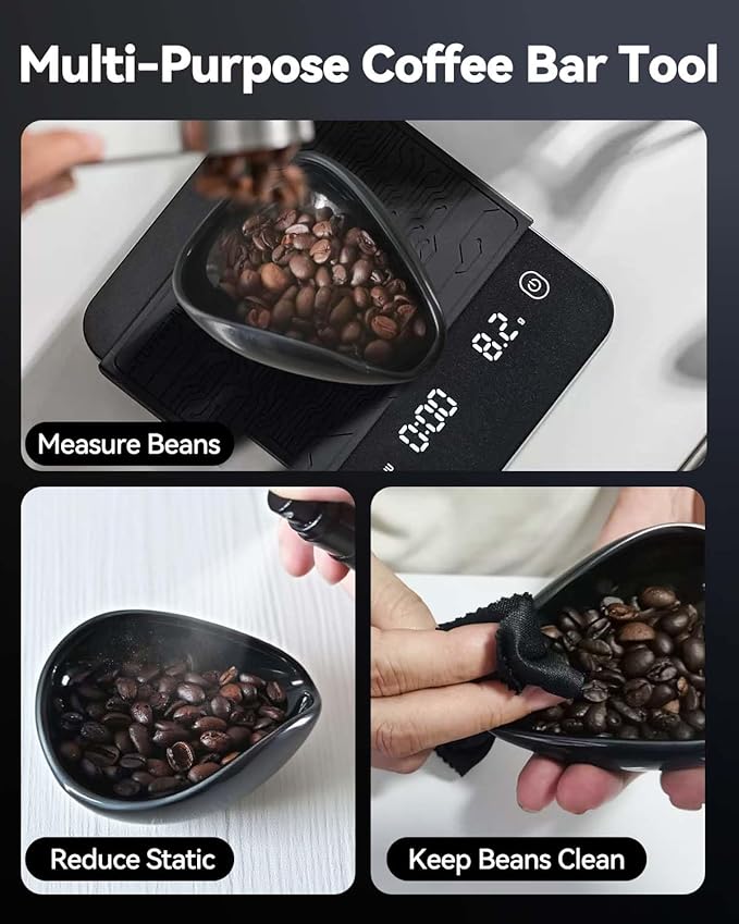 Coffee Bean Dosing Cup, Espresso Dosing Cup, Coffee Spray Bottle, RDT Spray Bottle, Single Dosing Kit with High Fiber Cleaning Cloth
