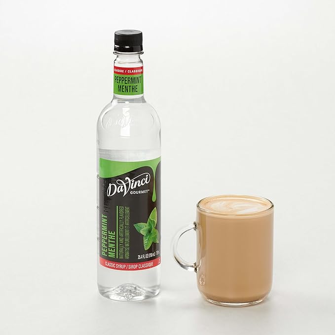 DaVinci Gourmet Classic Peppermint Syrup, 25.4 Fluid Ounces (Pack of 4)