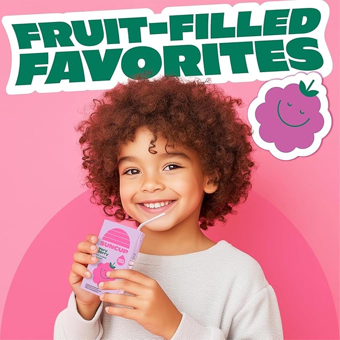 SunCup Juice - Apple Juice (40 Pack) 4.23 oz Juice Box with Straw | No Sugar Added Apple Blend for Kids, Bulk Pack for School Lunches, Snacks, Travel, Parties, Sports Teams, and Everyday Drinks