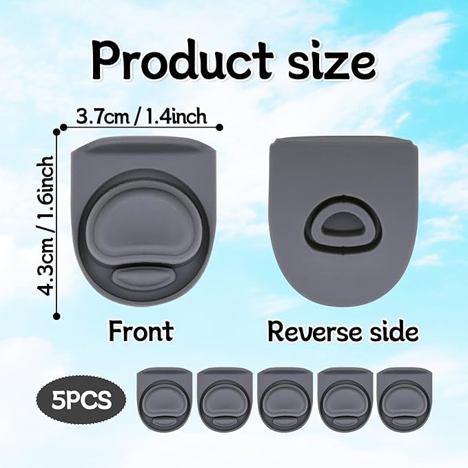 5pcs Rubber Seal Replacement Stopper Compatible with Owala Freesip16/19/24/32/40oz Spout Lid,Water Bottle Gasket Silicone Cap Insert Gasket Stopper Replacement Parts Accessories YA1-01