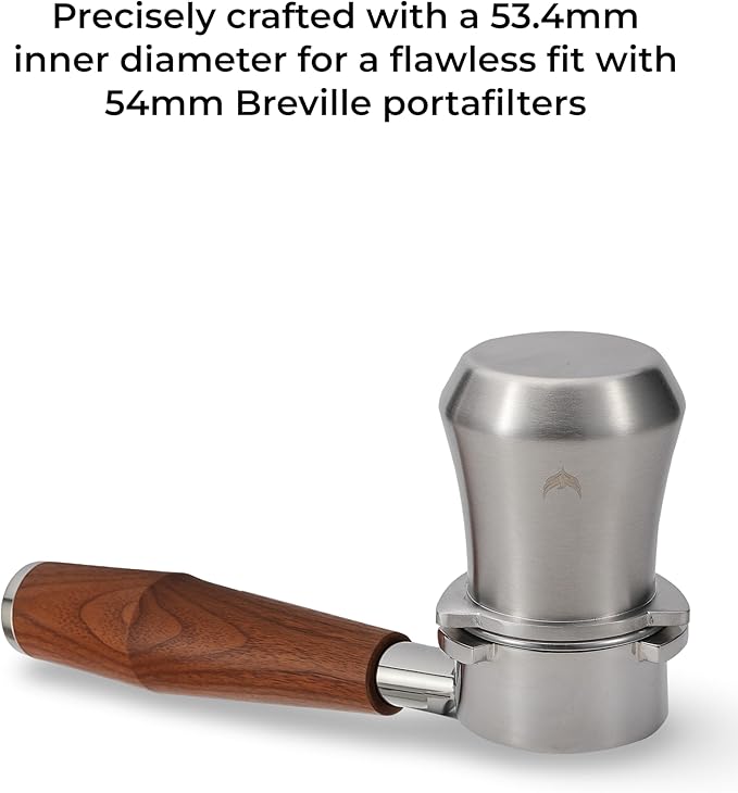 KNODOS 54mm Dosing Cup for Breville Espresso Machine and Grinders, Stainless Steel Coffee Bean Dosing Cup 54 mm With Grinder Activating Tab (Silver)
