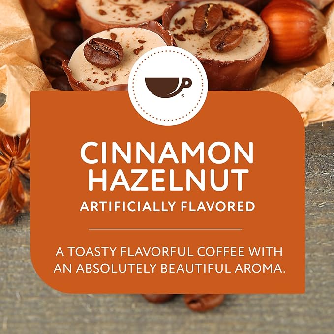 Paramount Roasters Cinnamon Hazelnut Ground Coffee, 12oz Medium Roast