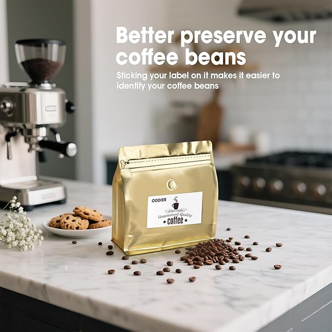 50 Count 16oz Coffee Bags with Valve,1lb Vented Coffee Beans Packaging Bags High Barrier Aluminumed Foil Flat Bottom Heat Sealed Side Zipper Resealable Storage Bag for Home or Business（Gold）