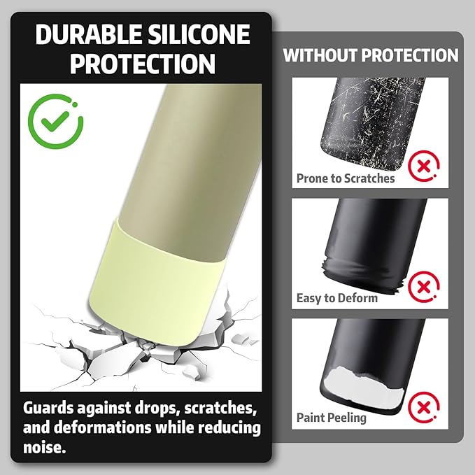 Silicone Boot for Owala 40oz Water Bottle – Anti-Slip Protective Cover, Bottle Boot, Base Cover Compatible with FreeSip, Sleeve for Stainless Steel Tumblers (Green, 40OZ)