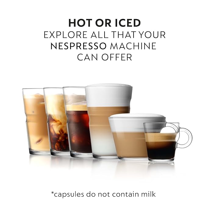 Nespresso Capsules Original, Ristretto Italiano, Dark Roast Espresso Coffee, 50-Count Espresso Pods