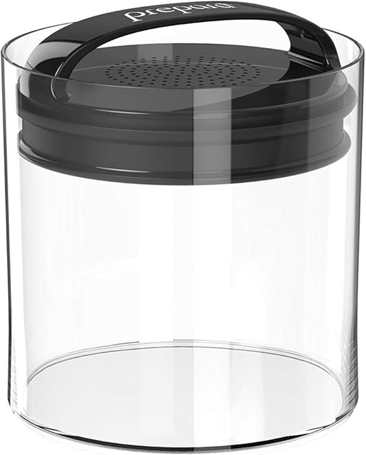 Prepara Evak Fresh Saver Plastic Food Storage, 58 Ounce, Black (Pack of 12)