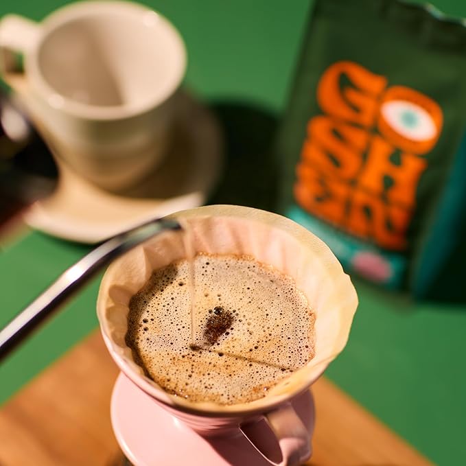 Goshen Coffee Roasters Whole Bean Black Dog Espresso Blend | Dark Roast, Espresso or Brewed | Award-Winning, Natural and Washed | Roasted Nuts, Molasses, Dark Cocoa Flavors | 12 Oz Bag