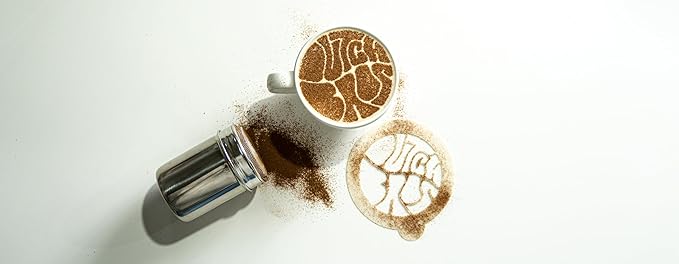 Stencil Stop Custom Coffee Stencil - Customizable for Business Logos, Faces, Images - 14 Mil Mylar Plastic (4 x 4 inches - 5 Pack)