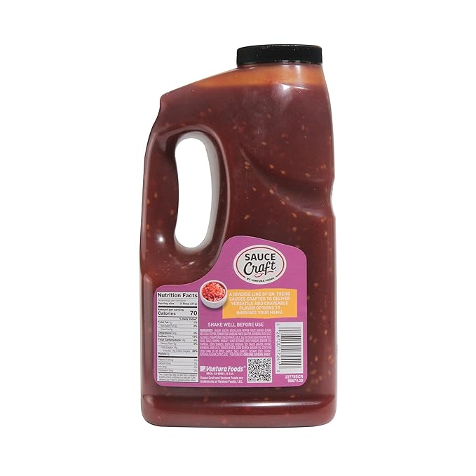 Ventura Foods LLC SauceCraft Gochujang Korean Pepper Sauce, Versatile, Globally Inspired Food Service Dipping Sauce Elevates Your Menu with Umami Heat and Trend-Forward Flavor, 0.5 Gallon