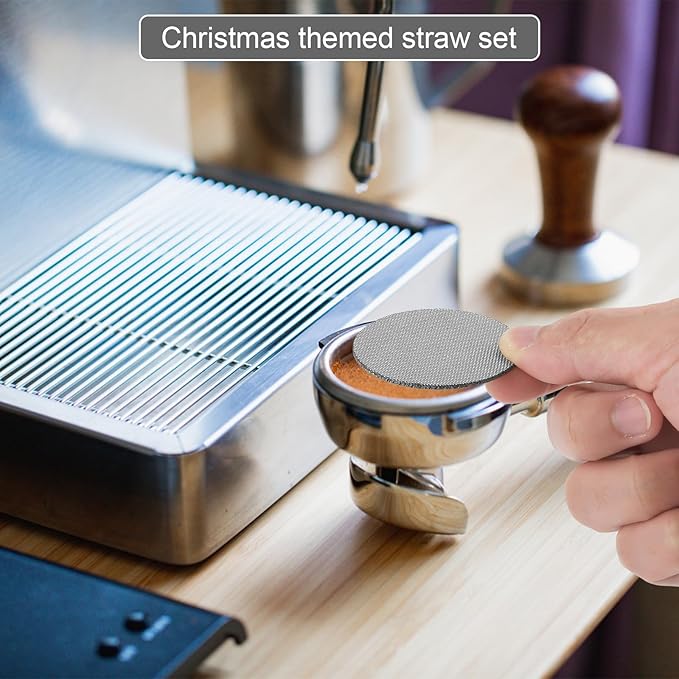 2pcs 51mm Espresso Screen Filter, 316 Stainless Steel Espresso Puck Screen 150μm Reusable Espresso Portafilter Puck Screen Sturdy Coffee Screen Filter Mesh for Espresso