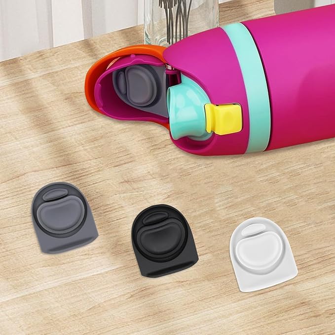3pcs Replacement Rubber Stopper Seal Compatible with Owala FreeSip 24oz 32oz,Water Bottle Lid Cap Silicone Seal Parts for Owala 16/19/24/32/40oz Spout Gasket Mouthpiece Piece Accessories B3S7