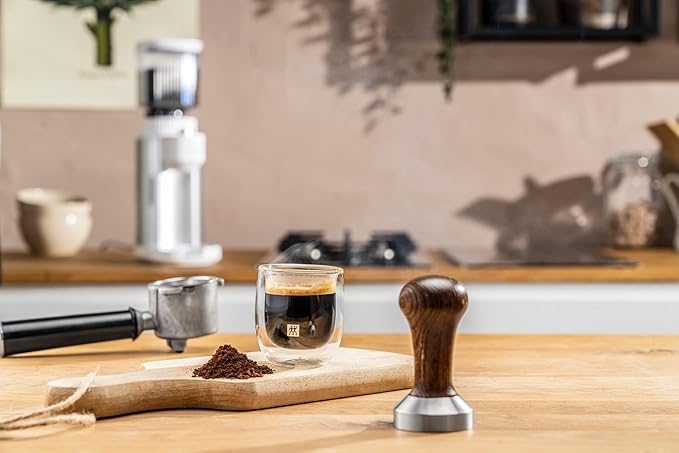 ZWILLING 39500-075 Double Wall Glass, Espresso Cup, 2.8 fl oz (80 ml), Set of 2, Tumbler, Heat Retention, Double Wall Construction, Coffee Cup, Microwave Safe