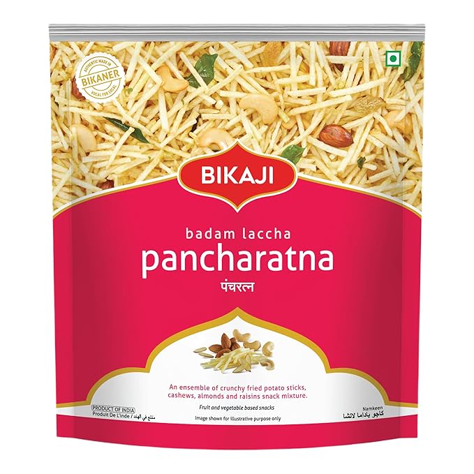 Bikaji Seasme Chikki 400G & Badam Laccha Pancharatna 350Gm Combo | Traditional Crunchy Chikki & Rich Dry Sweet | Snack & Festive Gift Pack
