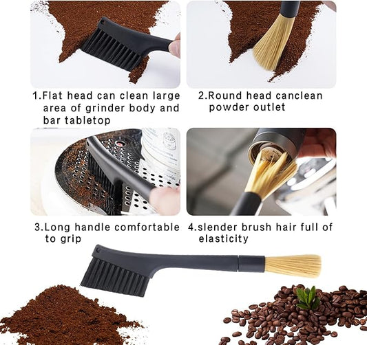 Coffee Brush,3pcs Espresso Brush Coffee Cleaning Brush Coffee Filter Cleaning Brush,Suitable For Espresso Machine With Grinder For Home,Espresso Machine Cleaning Set.