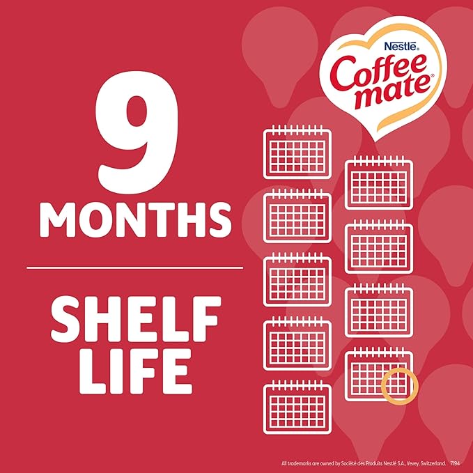 Nestle Coffee mate Coffee Creamer, Peppermint Mocha, Liquid Creamer Singles, Non Dairy, No Refrigeration, 0.375 fl oz Tubs (Pack of 200)