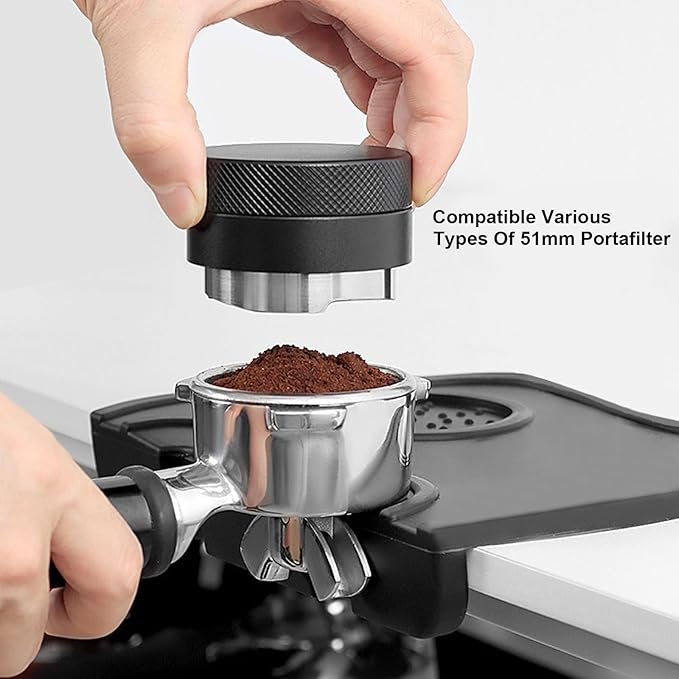 51mm Espresso Accessories Kit, Espresso Distributor, Dosing Funnel and Puck Screen Set, WDT Tool Espresso, Coffee Tamper Espresso Machine Accessories for 51 mm Portafilter Barista Tools