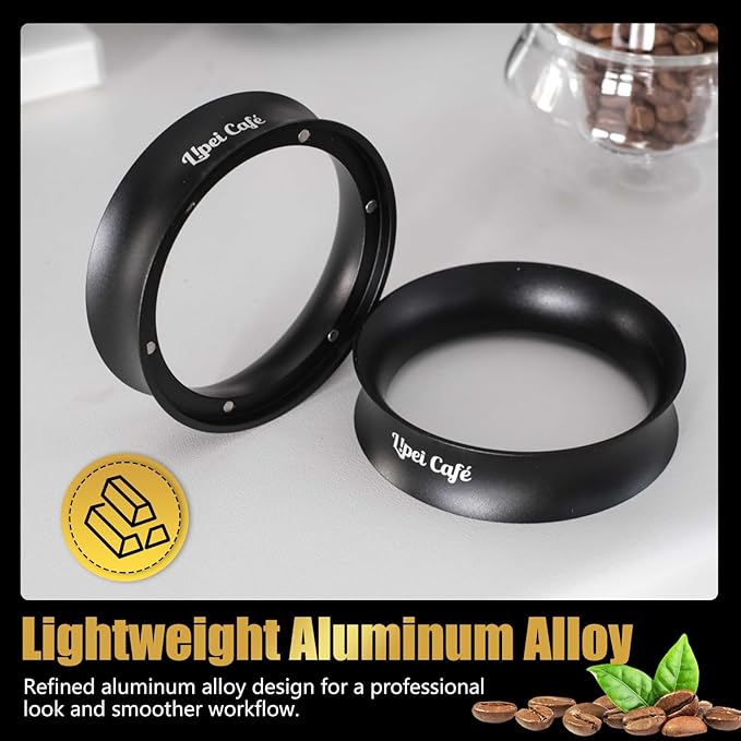 Lipei Cafe 54mm Espresso Dosing Funnel, Magnetic Coffee Dosing Ring, Compatible with 54mm Espresso Portafilter