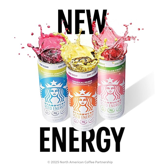 Starbucks Iced Energy, Strawberry Kiwi, 12 Fl Oz Cans (Pack of 12)