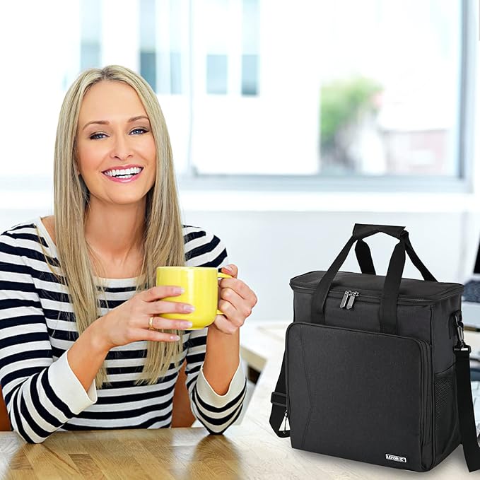 Travel Coffee Maker Carrying Bag Compatible with Keurig K-Mini or K-Mini Plus, Single Serve Coffee Maker Portable Storage Bag with Shoulder Strap(Patented Design)