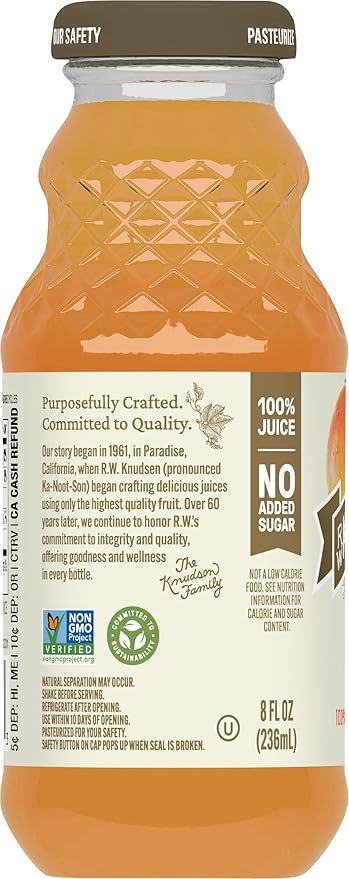 R.W. Knudsen Just Mango Juice, 8 fl oz (12 Pack)