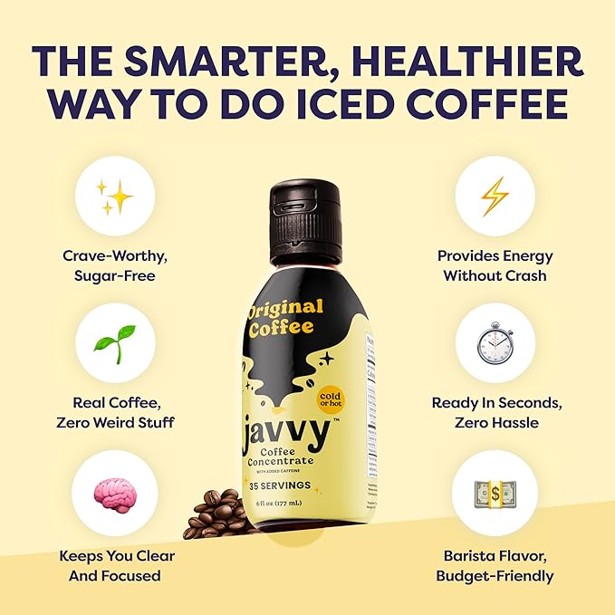 Coffee Concentrate - Cold Brew Coffee, Perfect for Hot or Iced Instant Coffees, Hot Drinks, Cold Brew Concentrate, 5 Pack - Original
