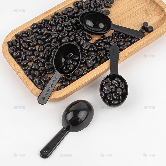 AUEAR, 5 Pack Tablespoon Coffee Scoop Plastic Measuring for Milk Powder Fruit Seed Spices