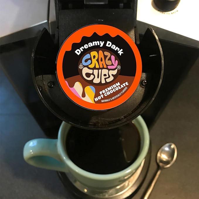 Crazy Cups Cappuccino & Hot Chocolate Variety Pack, Including Flavored Chocolate & Cappuccino Coffee for Keurig K Cup Machines, 40 Count