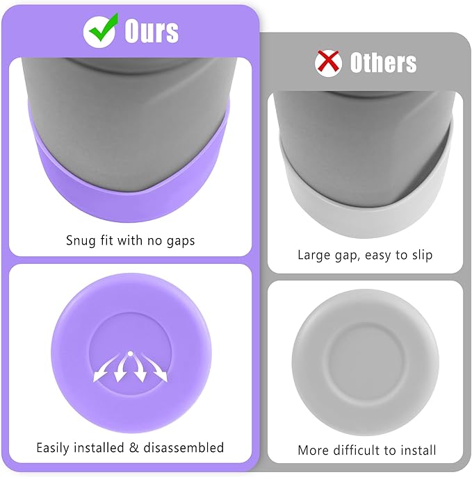 Mokoart Silicone Boot Compatible with Owala Kids Water Bottle 16/14 oz, Anti-Slip Rubber Bottom Protective Sleeve for Owala Kids FreeSip 16oz, Accessories for Owala Kids Flip 14oz
