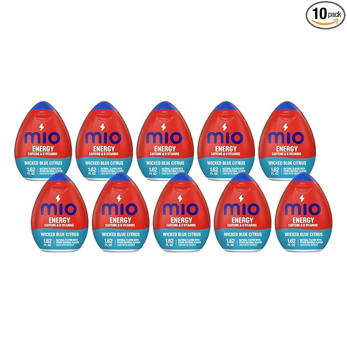 Mio Energy Liquid Water Enhancer, Wicked Blue Citrus, 1.62 Oz (Pack of 10)