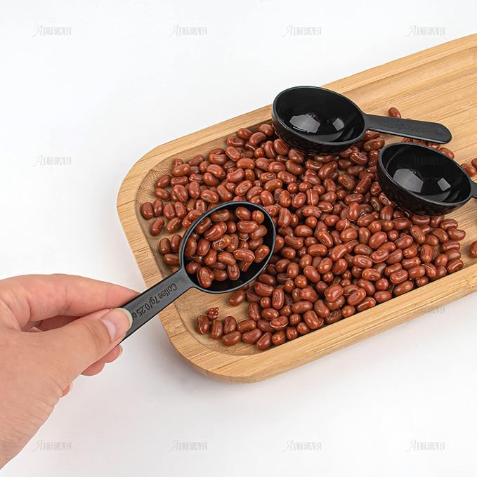 AUEAR, 5 Pack Tablespoon Coffee Scoop Plastic Measuring for Milk Powder Fruit Seed Spices