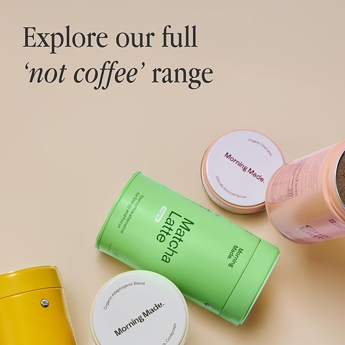 Morning Made Original Ceremonial Grade Matcha Powder | 10.6oz (300g) Resealable Tin | 60 Servings Premium Japanese Green Tea | Sweetened with Organic Sugar | Rich in Antioxidants & Energy Boosting