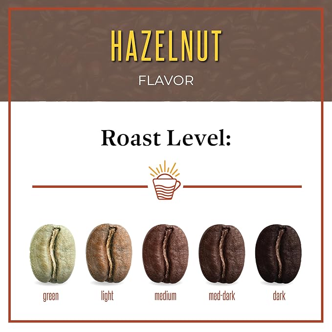 San Diego Coffee Hazelnut, Medium Roast, Ground Coffee, 16-Ounce Bag Café molido tostado