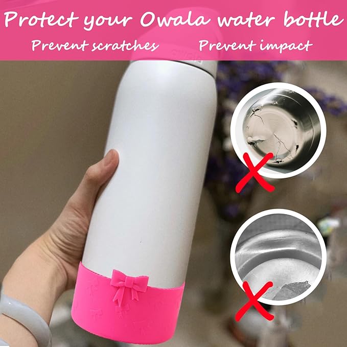 Silicone Bow Boot Water Bottles Accessories for Owala 32 oz WaterBottles