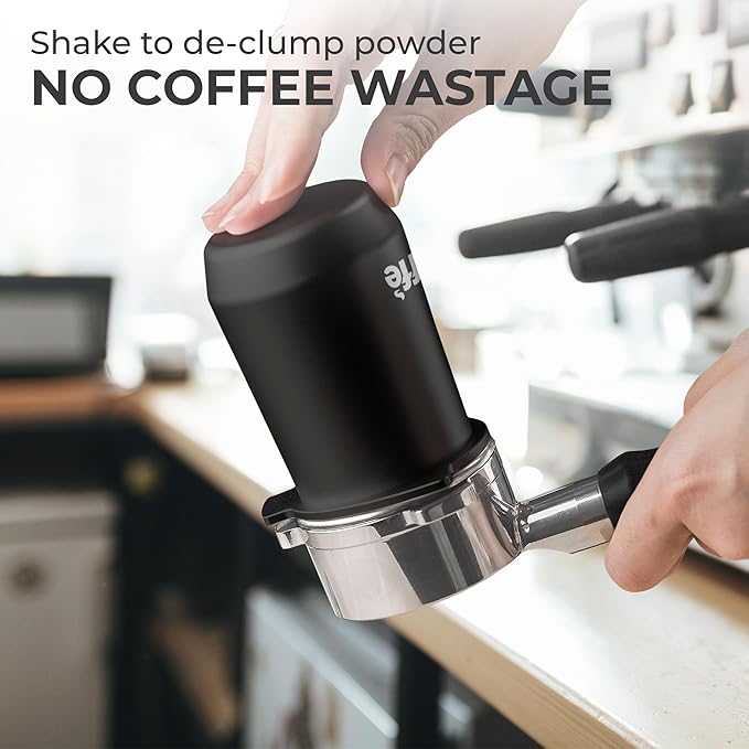 Kaffe Espresso Coffee Dosing Cup with Non-Stick Coating (54mm) - Metal Coffee Ground Dosing Cup for Portafilter - Compatible with 54mm Espresso Machines - Espresso Machine Accessories & Tools