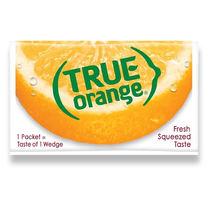 TRUE ORANGE Water Enhancer, Bulk Dispenser, 500 Count (Pack of 1), 0 Calorie Drink Mix Packets For Water, Orange Flavoring Powder Packets
