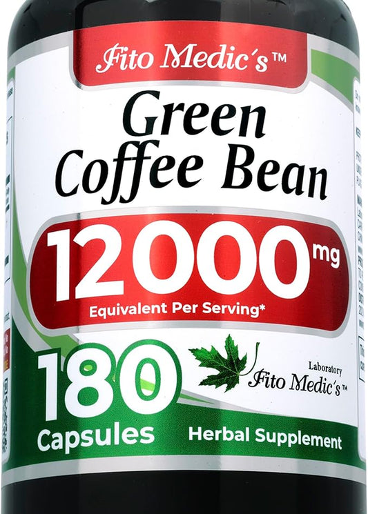 FITO MEDIC'S Lab | Green Coffee Bean Extract | Green Coffee Beans | 180 Capsules