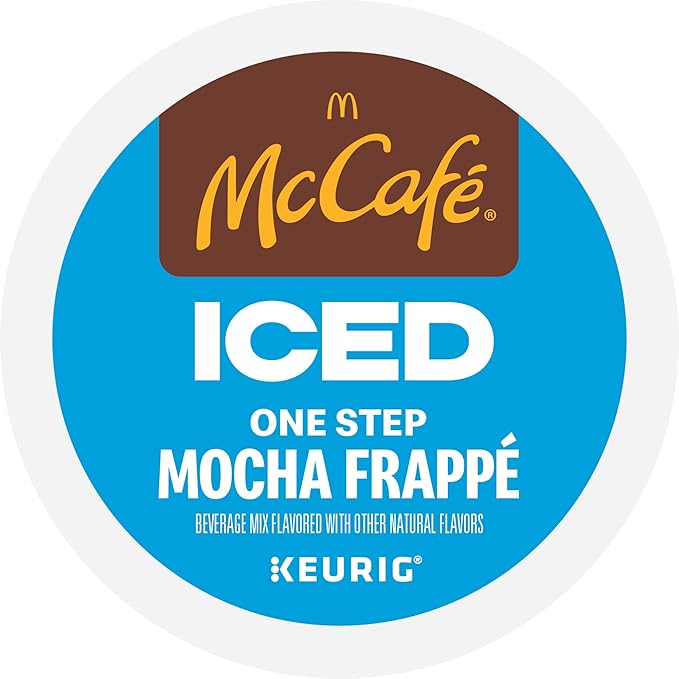 McCafe ICED One Step Mocha Frappe, Keurig Single Serve K-Cup Pods, 60 Count (6 Packs of 10)