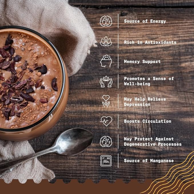 NaturaleBio Cacao Nibs Organic 2 lb. Unsweetened, Non-Alkalized and Pure. Sugar-Free Dark Chocolate Chips Substitute. Non-GMO, Gluten Free, Tested for Heavy Metals. From Raw Cacao Beans