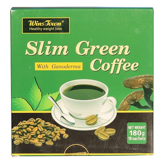 Premium Green Coffee with Ganoderma & Herbal Extracts - Energizing Instant Coffee Blend for Metabolism & Antioxidant Support, 18 Sachets