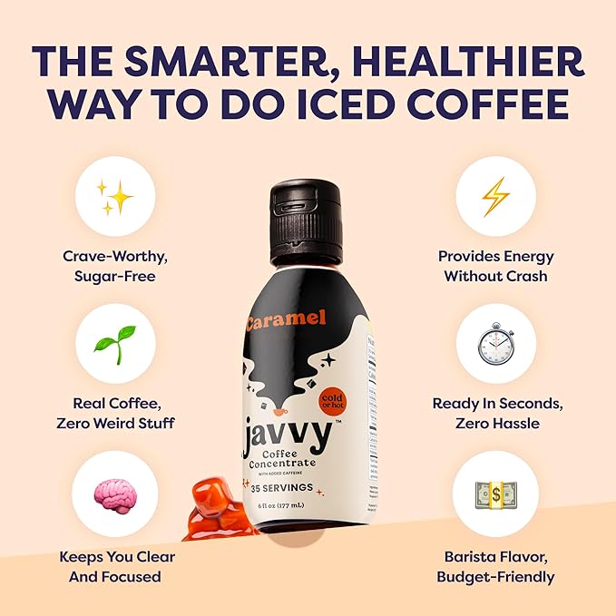 Coffee Concentrate - Cold Brew Coffee, Perfect for Hot or Iced Instant Coffees, Hot Drinks, Cold Brew Concentrate, 3 Pack - Caramel