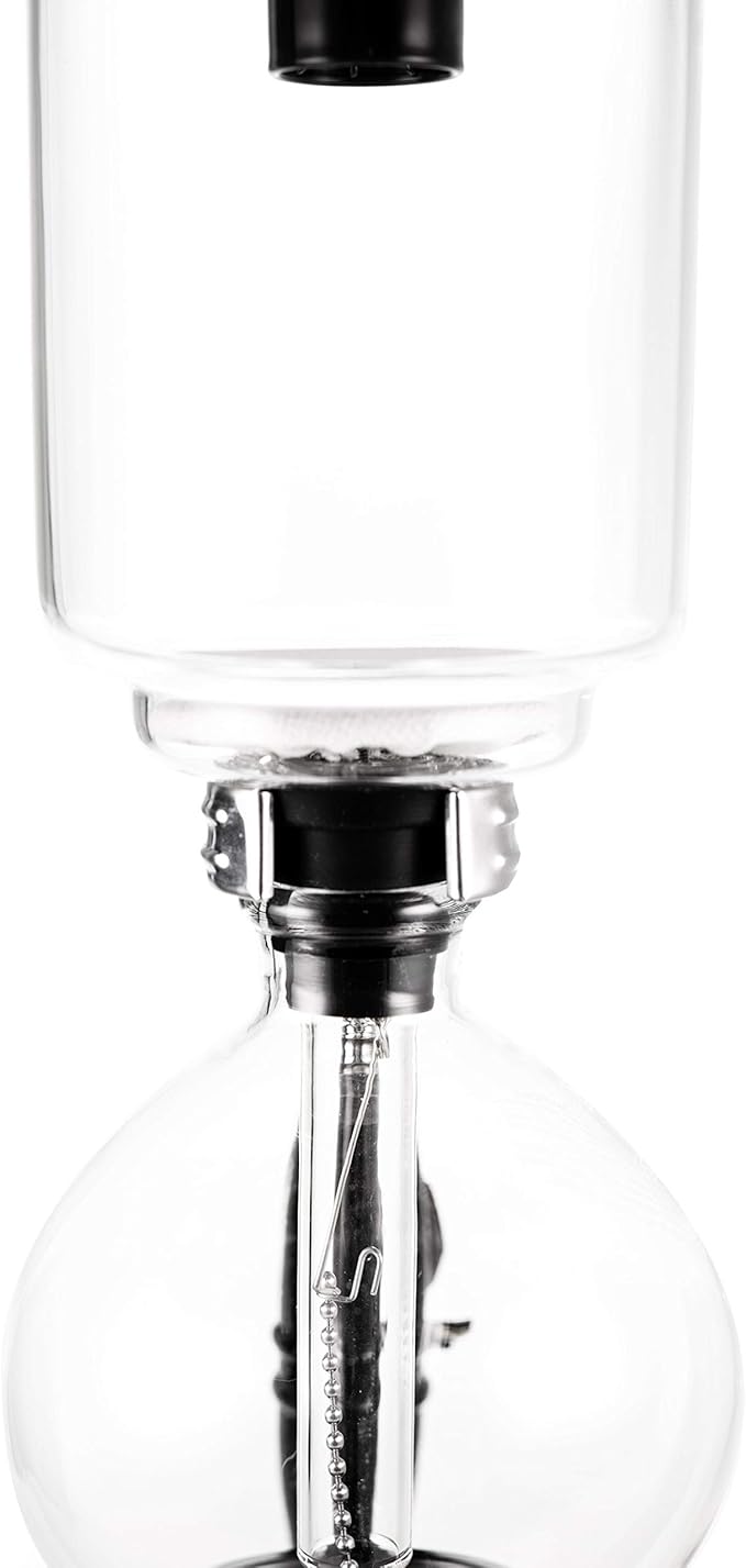 Yama Glass 5 Cup Tabletop Siphon (Syphon) (Alcohol Burner), 20-Ounce, Clear
