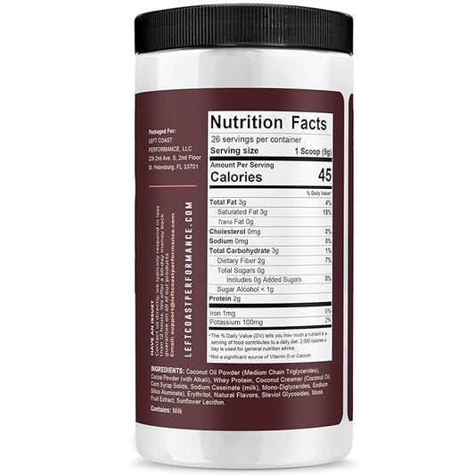 Keto Cocoa | Keto Hot Chocolate Drink Mix Powder - Sugar Free, Low Carb with Protein and MCT Oil Powder