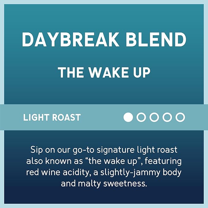 Caribou Coffee, Light Roast Ground Coffee - Daybreak Morning Blend Bag - Packaging May Vary, 20 Ounce (Pack of 3)