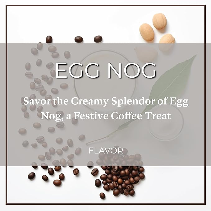 San Diego Coffee Egg Nog, Medium Roast, Ground Coffee, 16-Ounce Bag Café molido tostado
